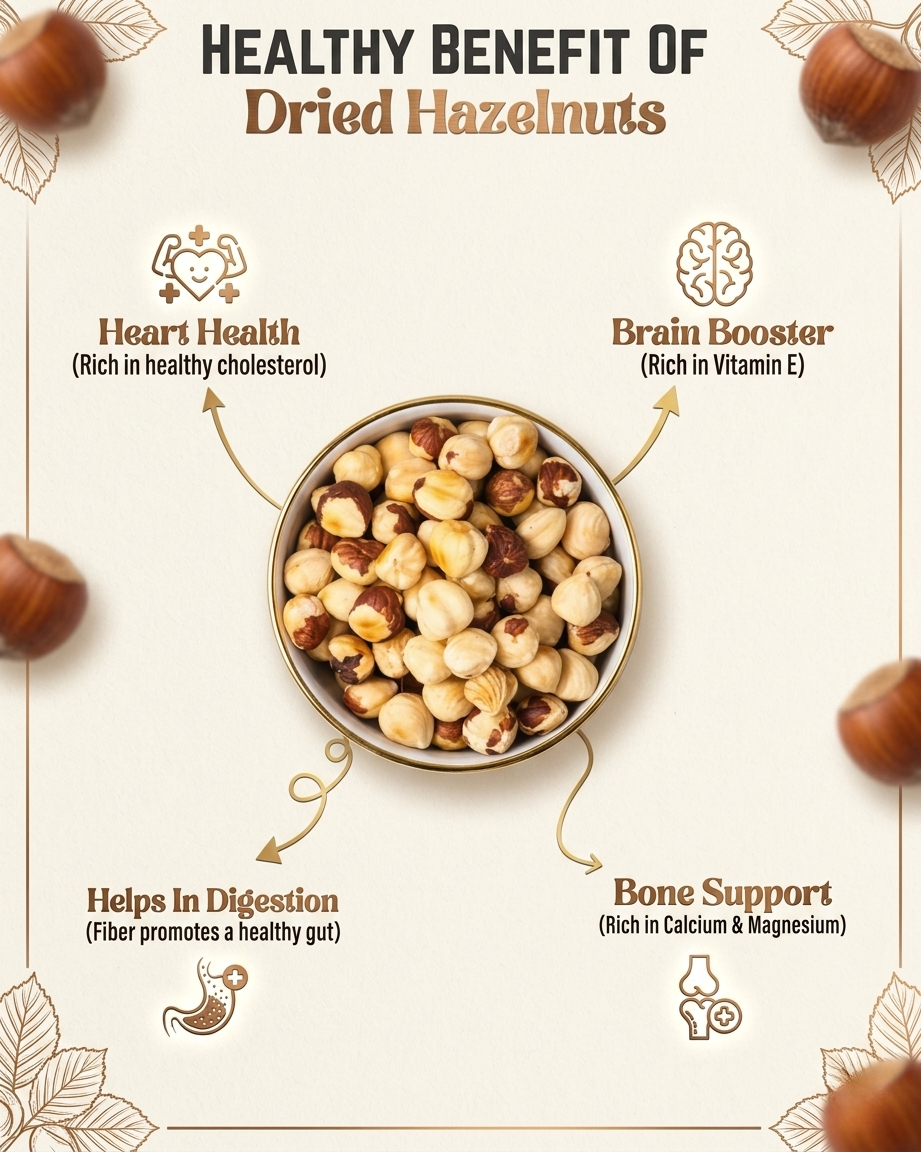 Sweetme Premium Hazelnuts | Crunchy Hazelnuts 200g