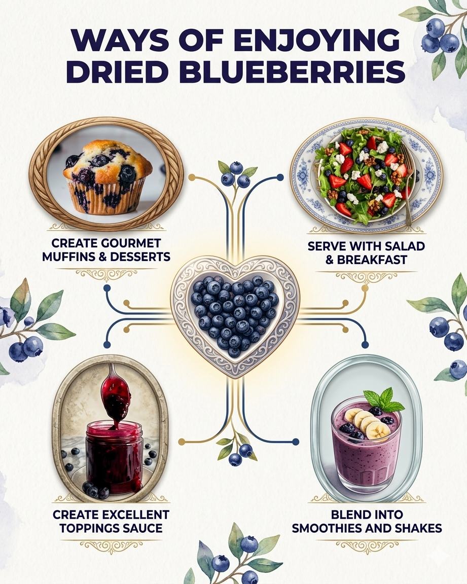 SweetMe Dried Blueberries Whole 250g
