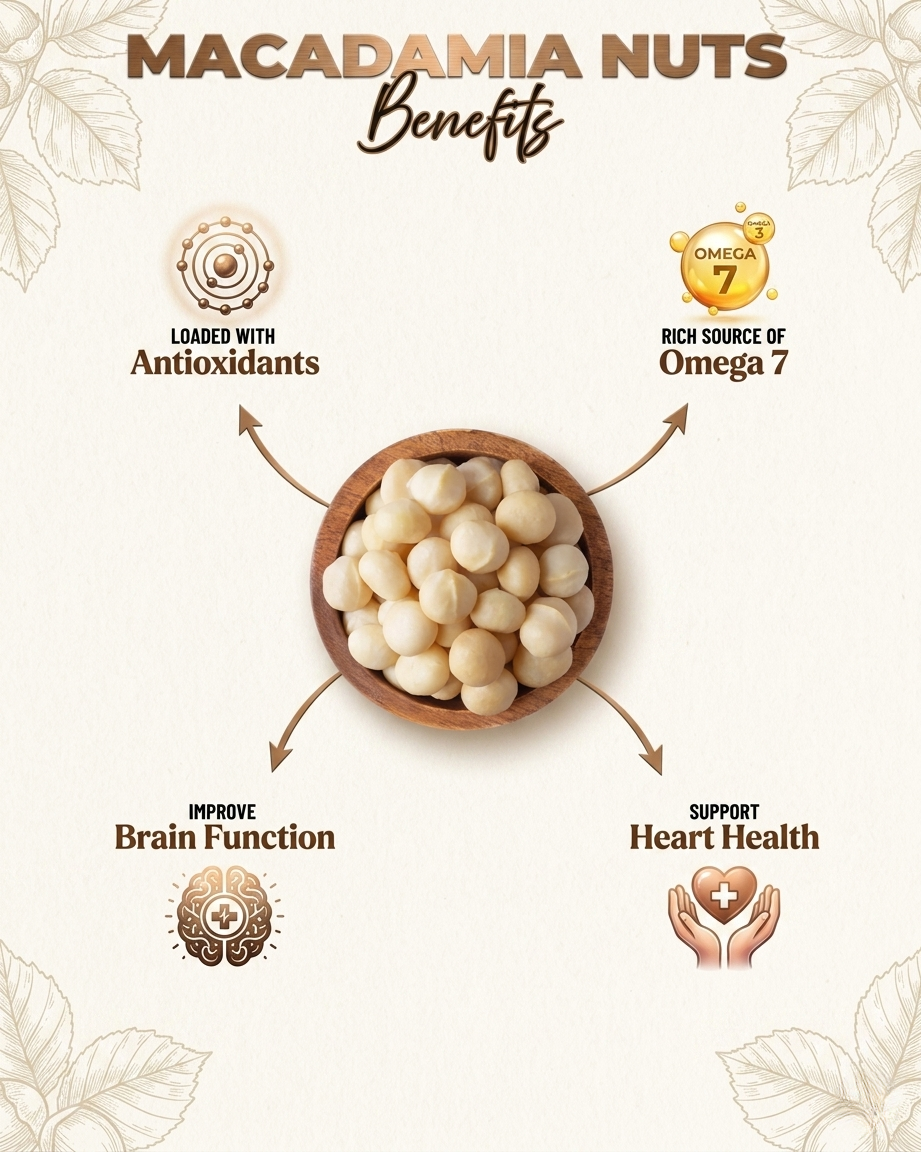 Sweetme Macadamia Kernels | Buttery Macadamia Nuts 100g