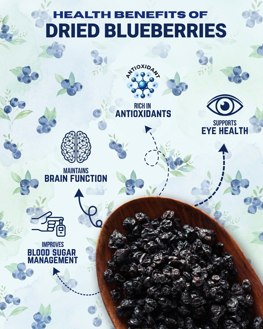 SweetMe Dried Blueberries Whole 250g