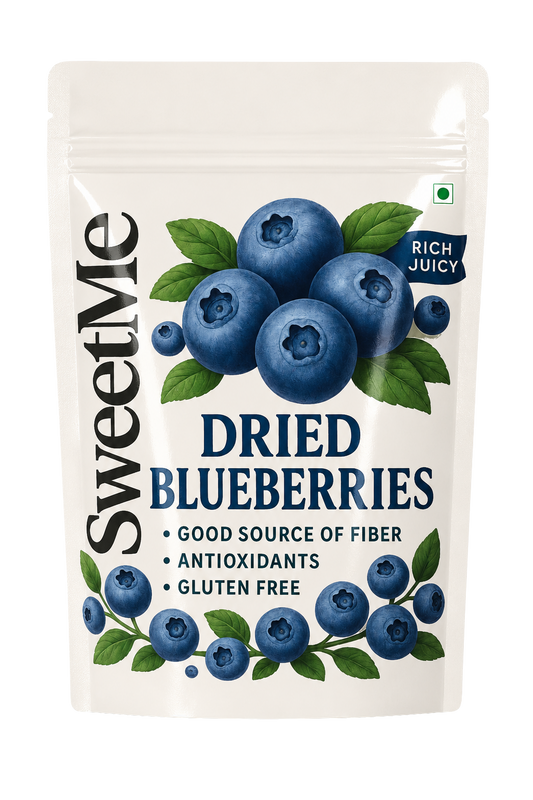 Dried Blueberries Whole – Premium Sweet & Tangy Blueberries | Healthy Snack, Baking & Breakfast Topping