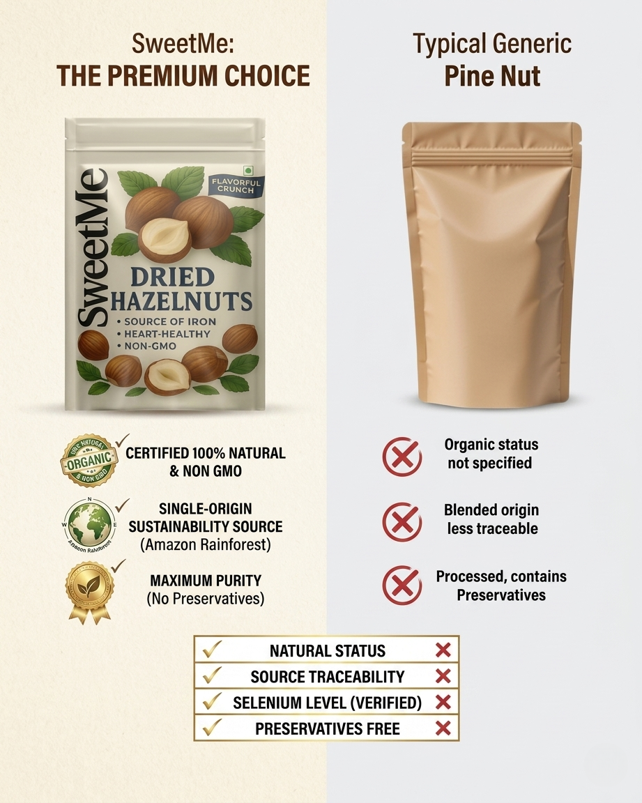 Sweetme Premium Hazelnuts | Crunchy Hazelnuts 200g