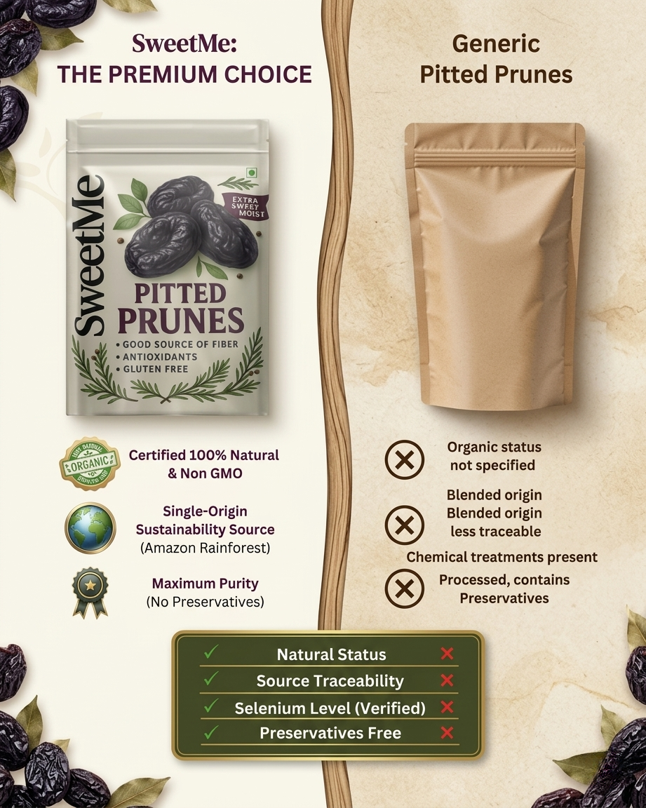 Sweetme Premium Pitted Prunes | Soft & Moist Prunes 200g
